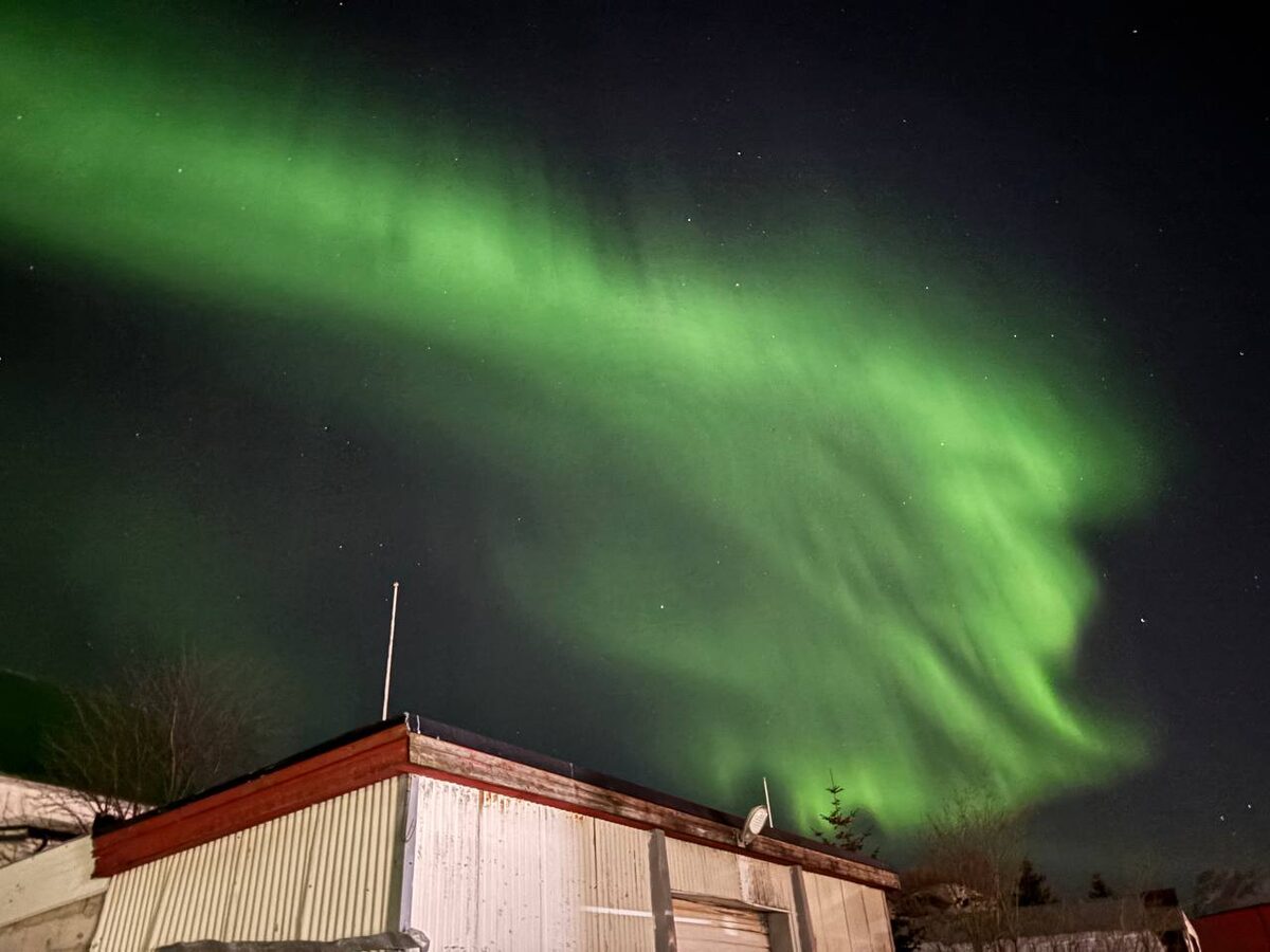 Nordlys over Båtsfjord